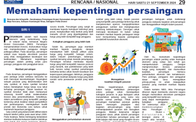 CCBD Publishes Monthly Article Series on Competition in Pelita Brunei