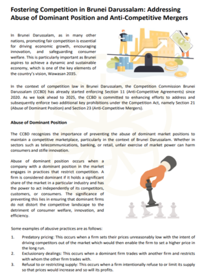 Fostering Competition